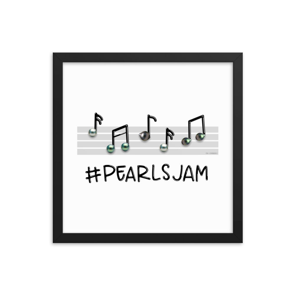 Framed poster