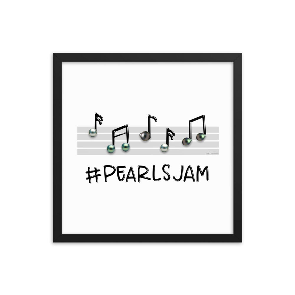 Framed poster