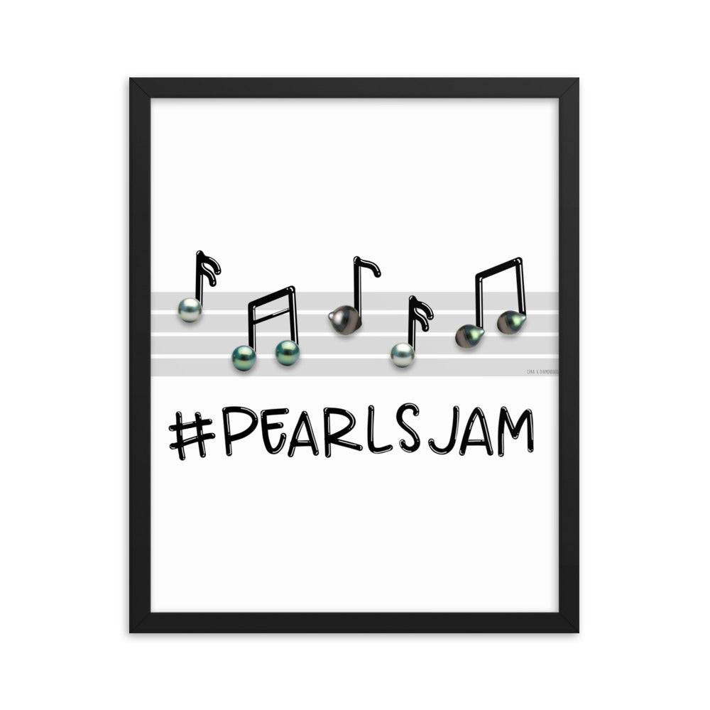 Framed poster