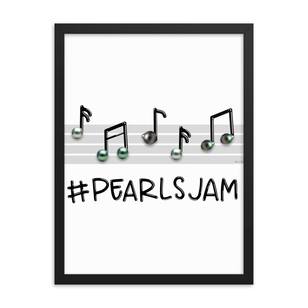 Framed poster